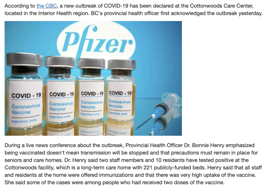REPORT: COVID Outbreak Confirmed At Nursing Home Despite Staff, Patients Being Vaccinated